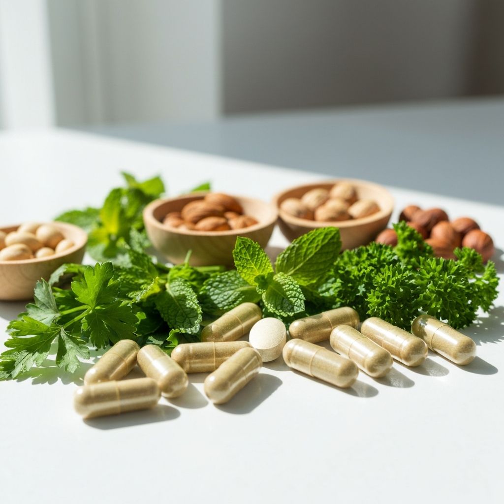 Natural supplements and healthy lifestyle